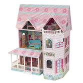 KidKraft Abbey Manor Dollhouse in Pink 65941 - Colorland Toys